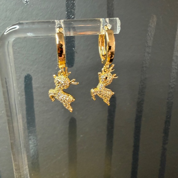 Bijoux + Spice Reindeer Earrings - Picture 3 of 4